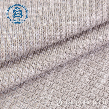 jacquard rib polyester rayon slub hacci πλεκτό ύφασμα